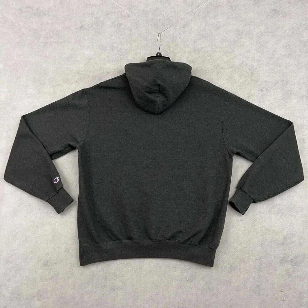 Champion Houston Cougars Hoodie Men’s L Black Eco Fleece Sweatshirt NCAA - Picture 4 of 11